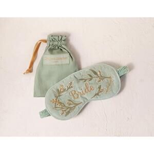 NEW ELIZABETH SCARLETT women's branch bride eye mask in olive